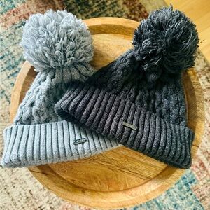 Calvin Klein Pom Beanie Dark Grey and Light Grey